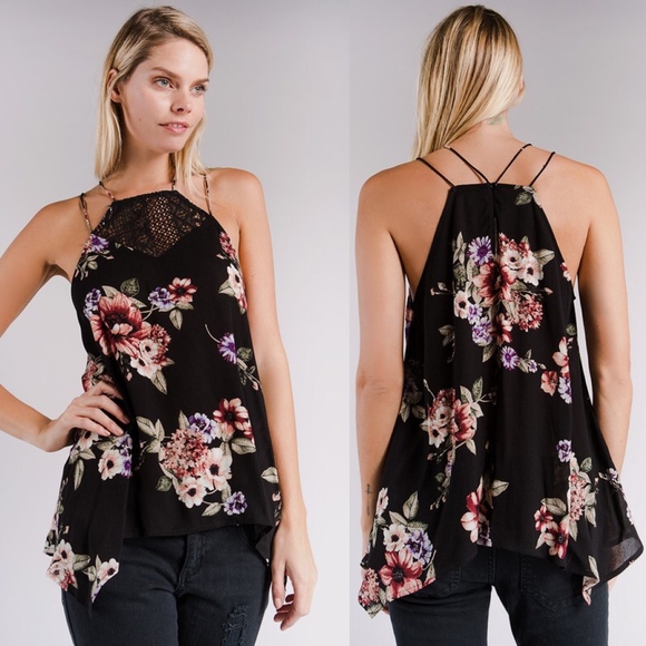 SANDIE Floral print Top - CREAM - Picture 3 of 3